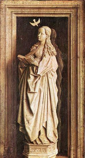EYCK, Jan van Annunciation France oil painting art